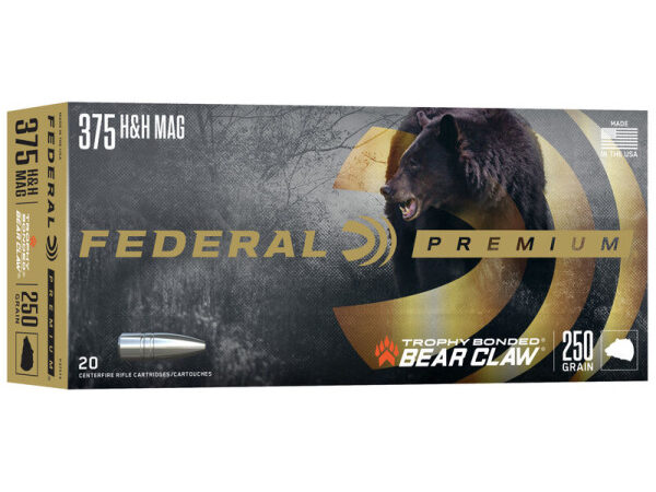 Federal 375 H&H Mag 250gr TBBC Ammunition - (20 st/ask)