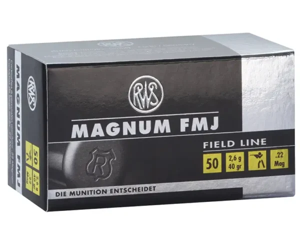 RWS 22 Win Mag FMJ 40gr - (50 st/ask)