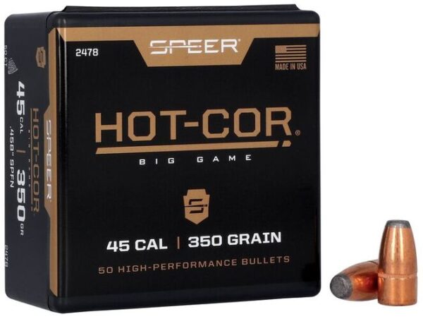 en produktbild på Speer Hot-Cor Bullets 45 Cal (.458) SPFN 350gr kulor