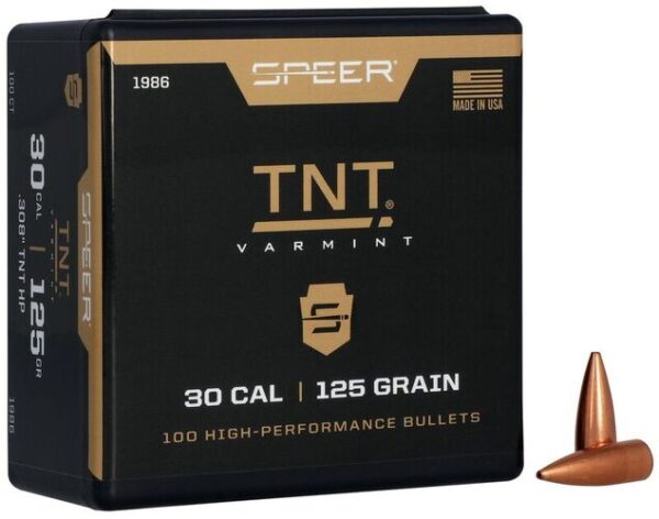 En produktbild på Speer TNT Kulor 30 Cal (.308) HP 125gr