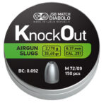 JSB KO Slugs, 6,37mm (0.251) - 2,170g