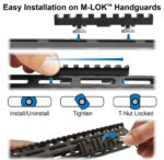 UTG PRO® M-LOK 8-Slot Picatinny Rail Section - Bild 5