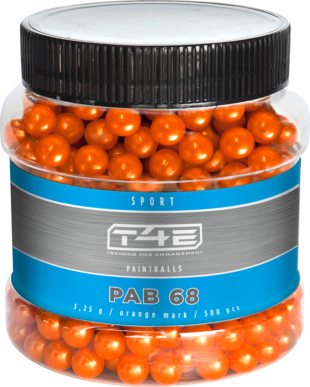 2.4472_10_16.jpg T4e sport pab 43 paintballkulor orange. 68 3,25g 500-pack - bild 1