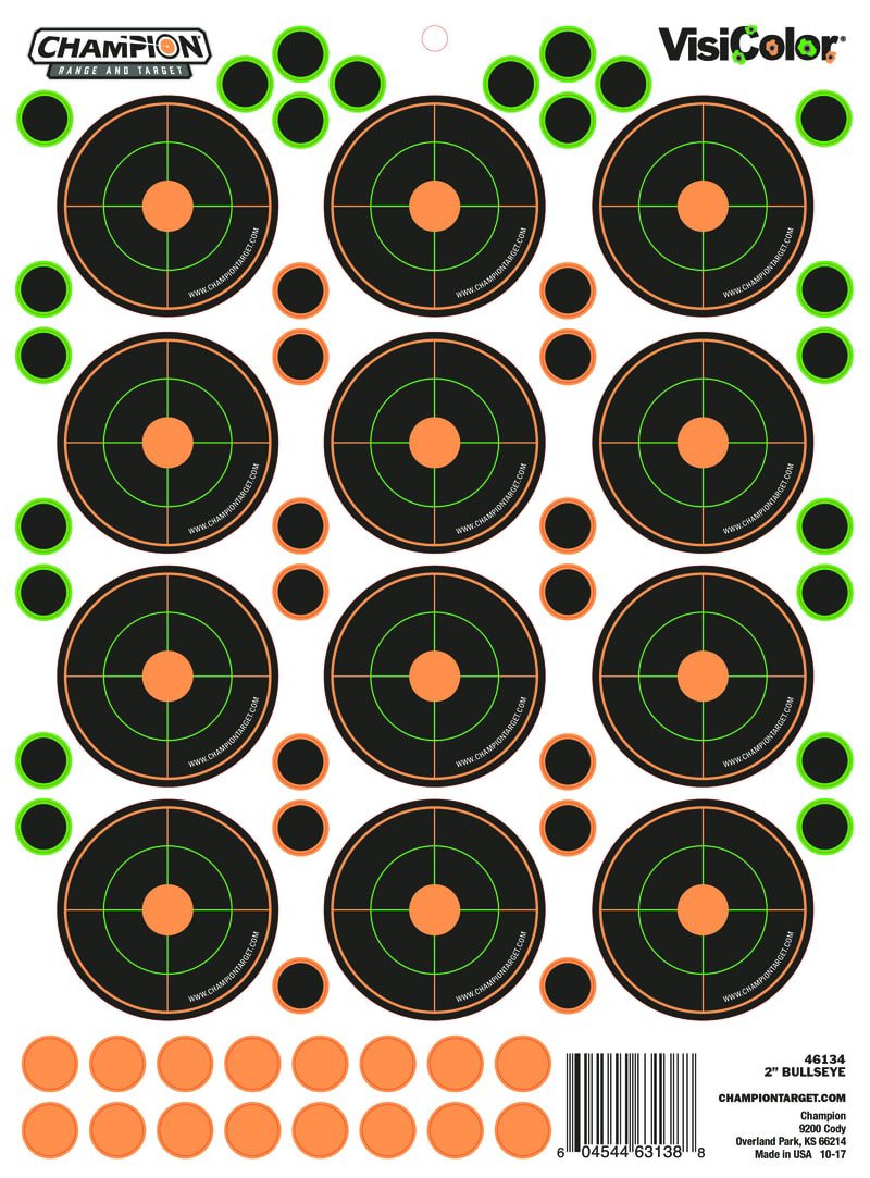 46134.jpg Champion 2" visicolor bulls eye 5pk w/60 pastors - bild 1