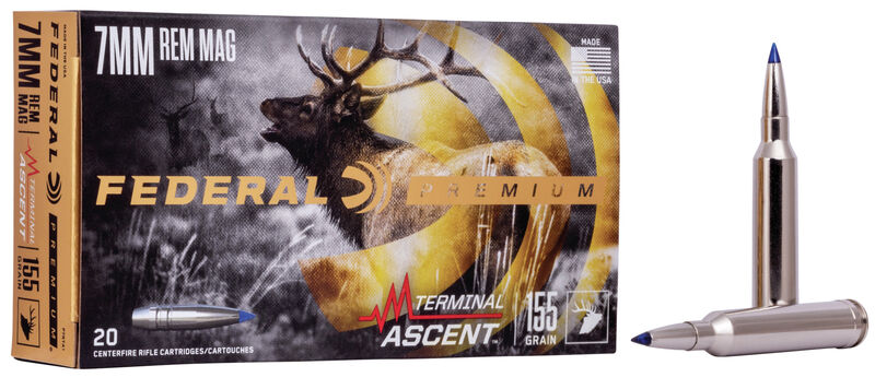 fp7rta1_1.jpg Federal premium ammo 7mm rem mag terminal ascent 155gr 20/box - bild 1