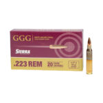 GGG Ammo .223 Rem 69gr HPBT Sierra Matchking 20/Box