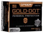 Speer Gold Dot Personal Protection Ammo 9mm +P GDHP 124gr 20/Box - Bild 2