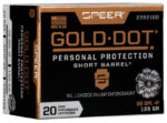 Speer Gold Dot Personal Protection Ammo 38 SPL +P GDHP SB 135gr 20/Box - Bild 2