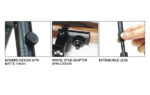 UTG® Shooter's Bipod, Rubber Feet, 8.7"-10.6" Center Height - Bild 5
