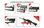 UTG® Shooter's Bipod, Rubber Feet, 8.7"-10.6" Center Height - Bild 7