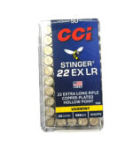 CCI Stinger® Ammo 22 EX LR Copper-Plated HP 32gr 50/Box - Bild 2