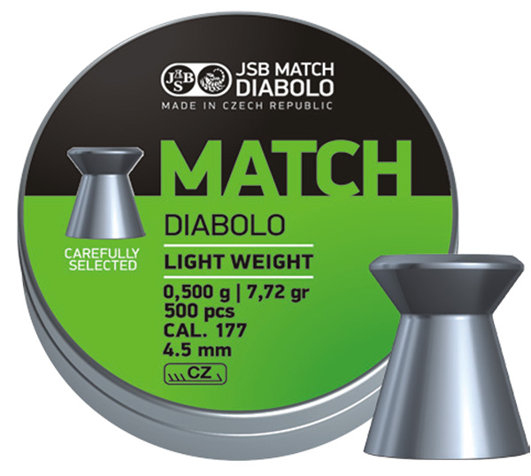 JSB Green Match Diabolo, Pistol 4,50mm - 0,475g