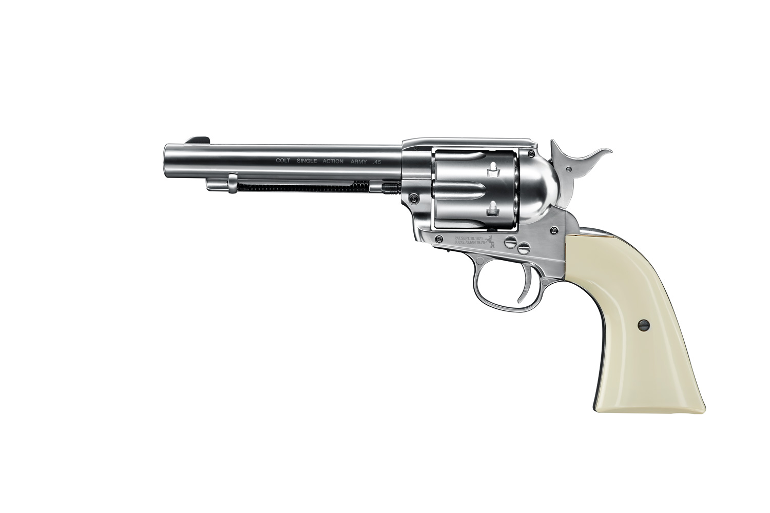 product-5.8309-big.jpg Colt single action army 45 "peacemaker" co2 4,5mm bb nickel - bild 1