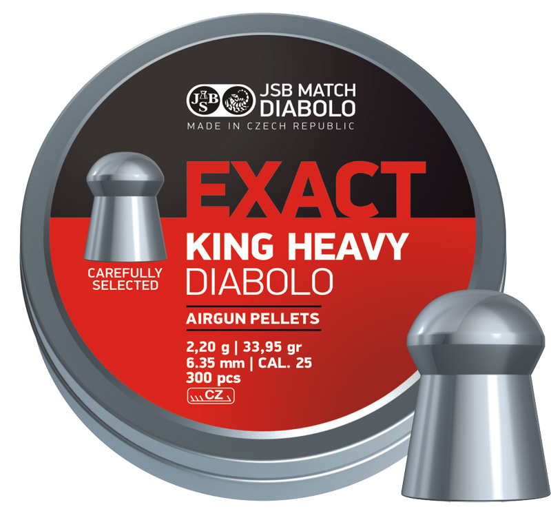product-546398-150-big.jpg Jsb exact king heavy 6,35 mm - 2,2 g 150 st / frp - bild 1