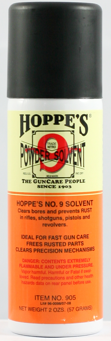 product-905-big.jpg Hoppe's no. 9 solvent gun bore cleaner 2oz sprayflaska - bild 1