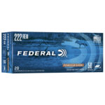 Federal Ammunition 222 REM SP Power-Shok" 50gr 20/Box
