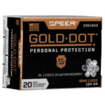 Speer Gold Dot Personal Protection Ammo 9mm Luger GDHP 124gr 20/Box - Bild 2