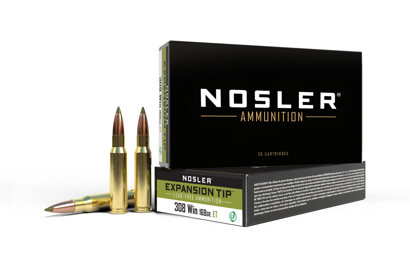 40035-et-ammo-308-win-168gr-hirez-1.png Nosler 308 winchester 168gr expansion tip ammunition - bild 1