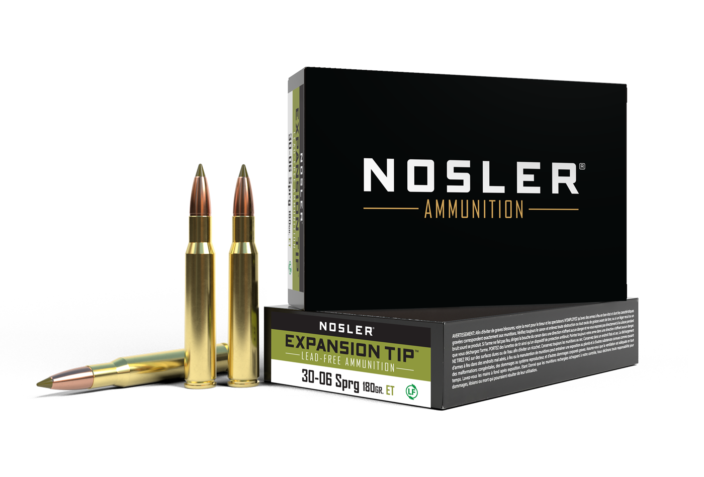 40037-et-ammo-30-06-sprg-180gr-highrez-1.png Nosler 30-06 springfield 180gr expansion tip ammunition - bild 1