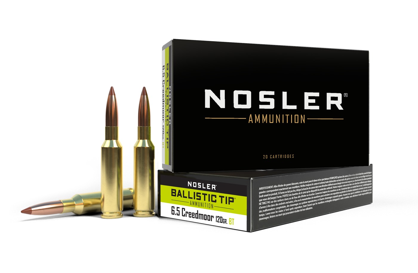 42050-bt-6_1_1.png Nosler 6. 5 creedmoor 120gr ballistic tip ammunition - bild 1