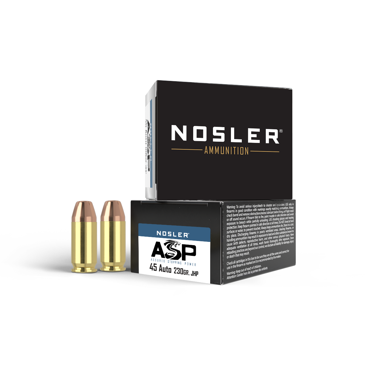 51277-asp-45-auto-230gr-ammo-box-highrez.png Nosler 45 acp 230gr jhp asp handgun ammunition - bild 1
