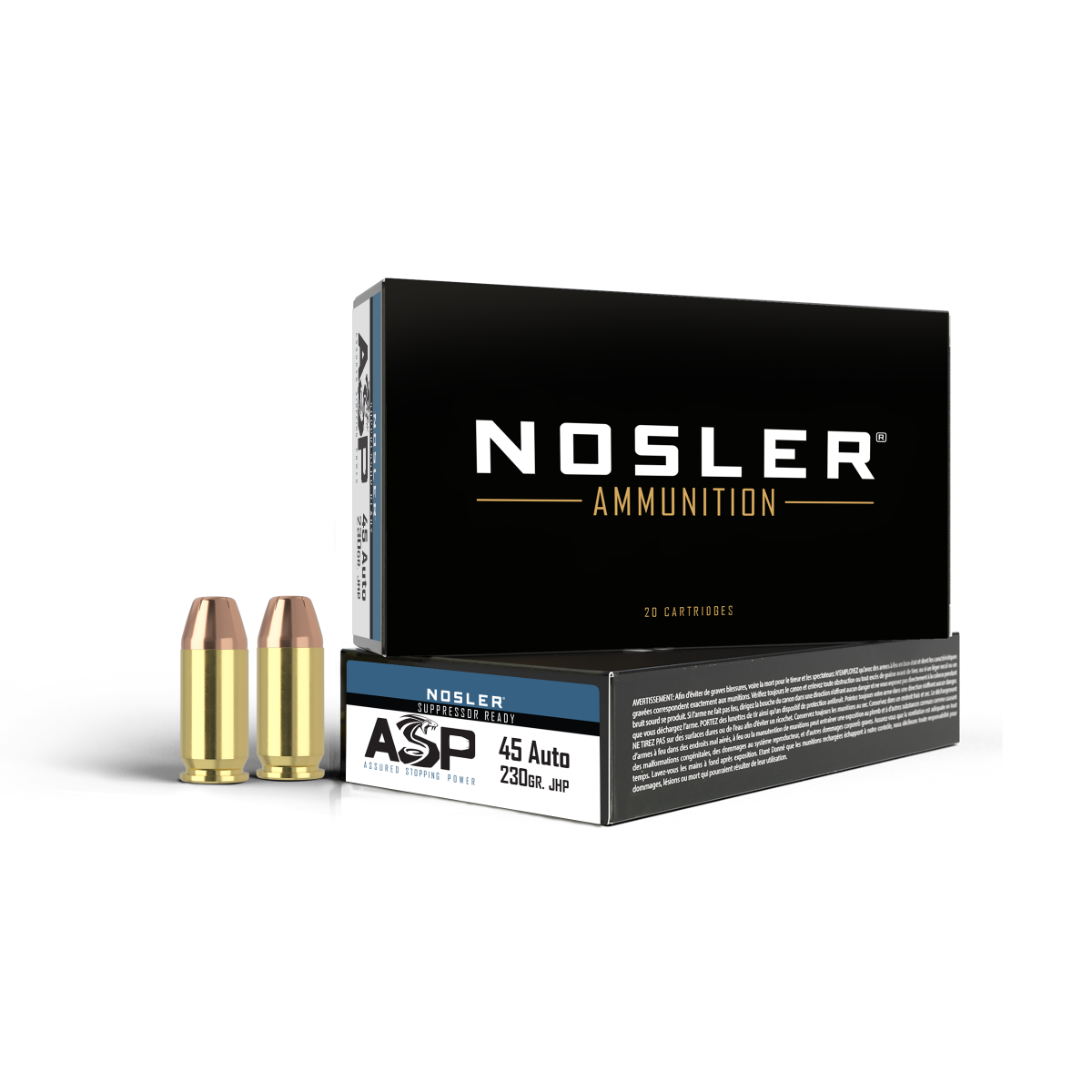 51284-asp-45-auto-230gr-ammo-box-highrez.png Nosler 45 acp 230gr jhp asp handgun ammunition 50st/frp - bild 1