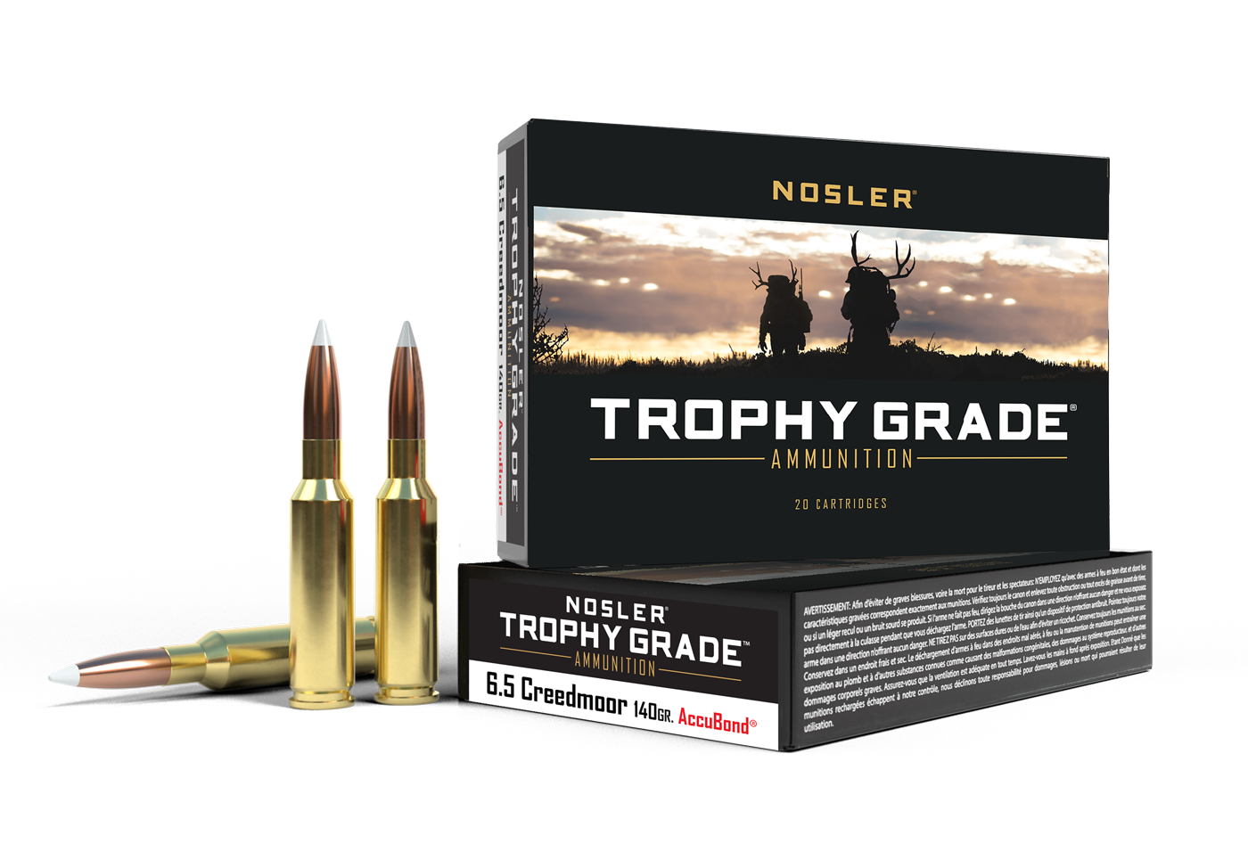60080-tg-ammo-6.png Nosler 6. 5 creedmoor 140gr accubond trophy grade ammunition - bild 1