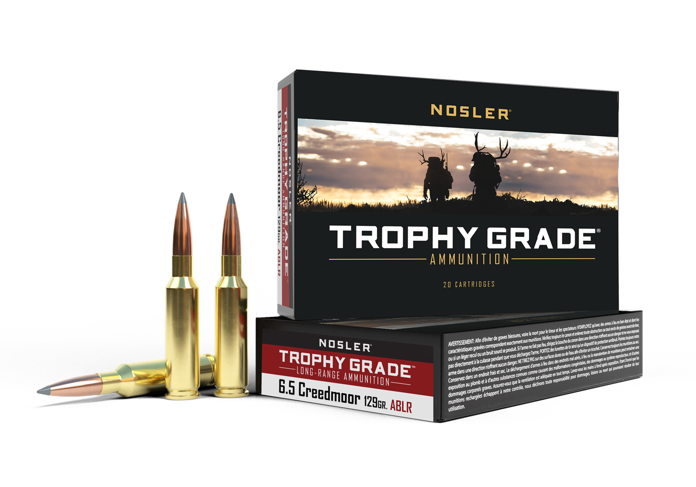 60091-tglr-ammo-6.png Nosler 6. 5 creedmoor 129gr accubond long range trophy grade ammunition - bild 1