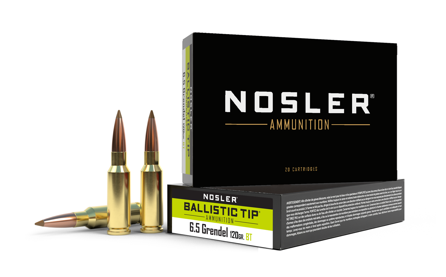 61023-bt-ammo-6.png Nosler 6. 5 grendel 120gr ballistic tip hunting ammunition - bild 1