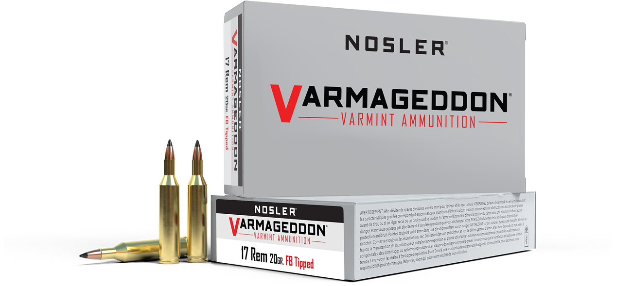 Nosler 17 remington 20gr tipped varmageddon ammunition - bild 1