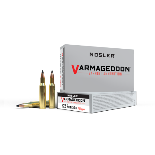 Nosler 222 rem 50gr fb tipped varmageddon ammunition - bild 1