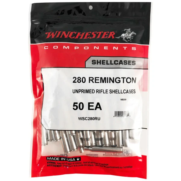 Winchester hylsa. 280 remington (förnicklad), 50-pack
