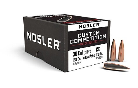 Nosler Custom Competition .30 Kaliber 168gr HPBT, 1000-pack