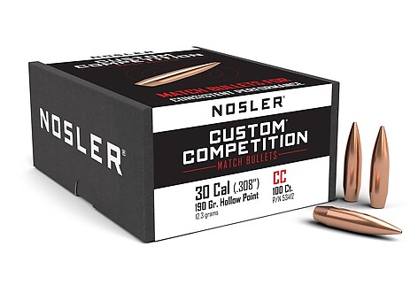 Nosler Custom Competition .30 Kaliber 190gr HPBT, 1000-pack