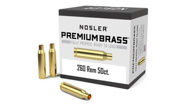 En produktbild på Nosler Hylsor .260 Remington