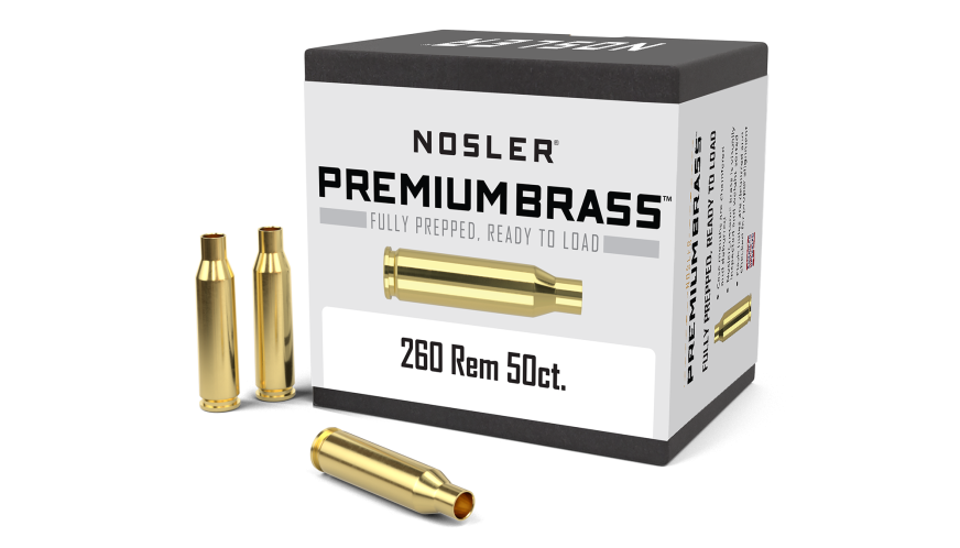 nosler hylsor .260 remington En produktbild på nosler hylsor. 260 remington