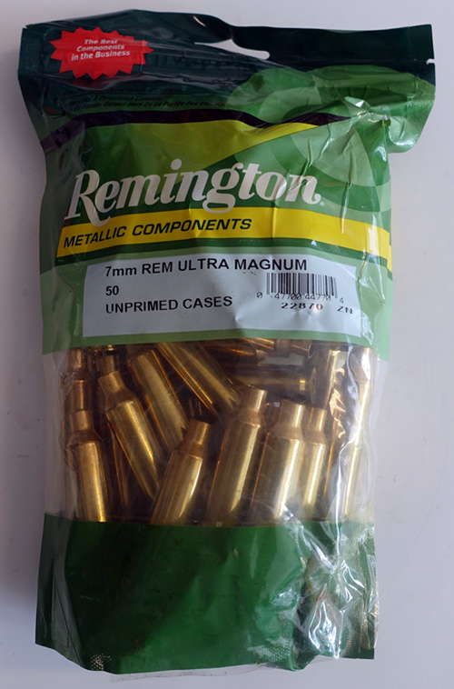Remington Hylsor 7mm Remington Magnum Nickel, 100-pack