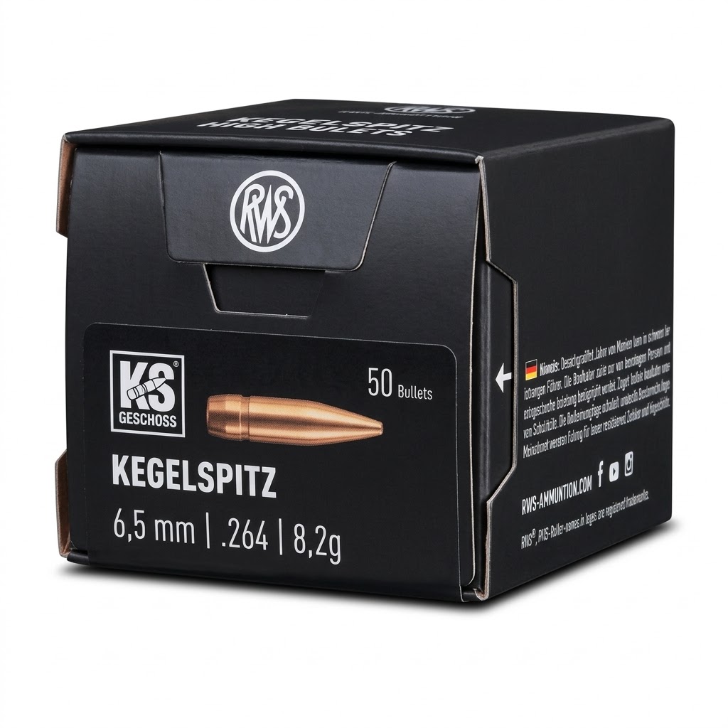 rws 6,5 mm (264) 8,2 gram ks Rws 6,5 mm (. 264") 8,2 gram ks (50/ask) - bild 1