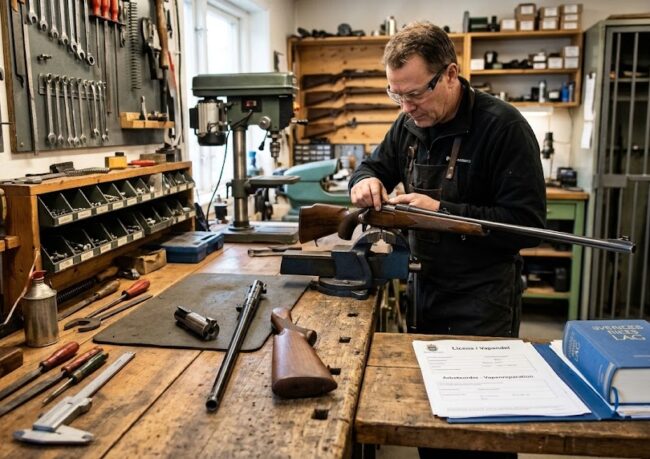 Reparation, utbyte av vapendelar och skrotning: detta säger vapenlagen